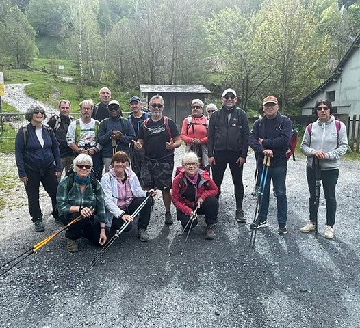 Les marcheurs du CAV au cabrit à Luz-Saint-Sauveur