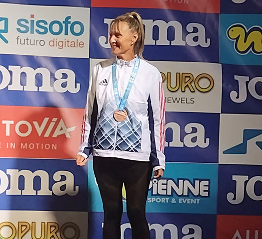 Aline 3ème des championnats d'Europe Masters à Pescara